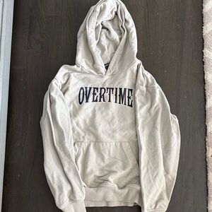 Overtime boys Cream Hoodie